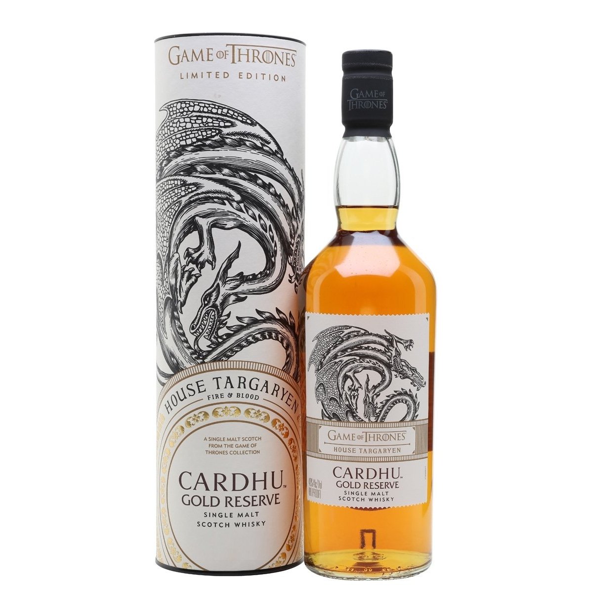 Cardhu Gold Reserve GAME OF THRONES House Targaryen Single Malt Collection 40% Vol. 0,7l in Giftbox