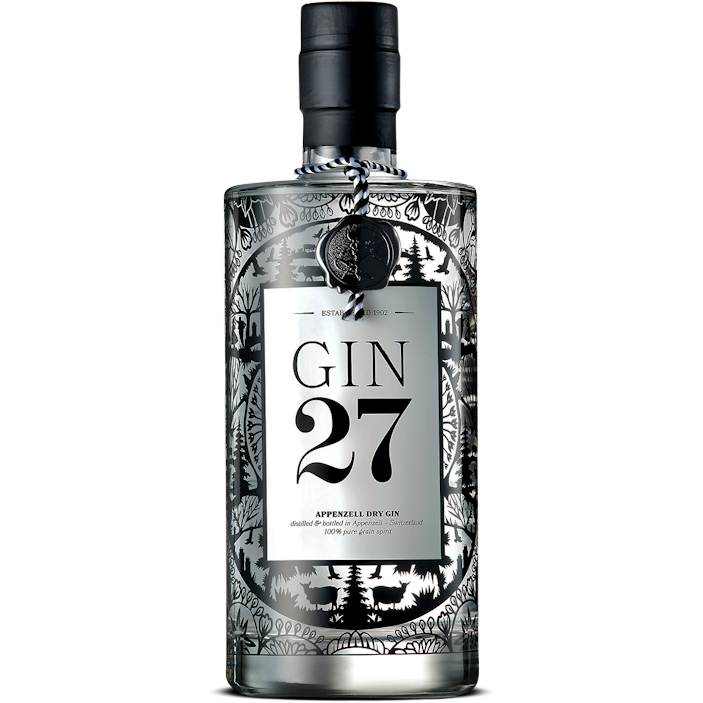 Gin 27 Premium Appenzeller Dry Gin 43% 0.7l