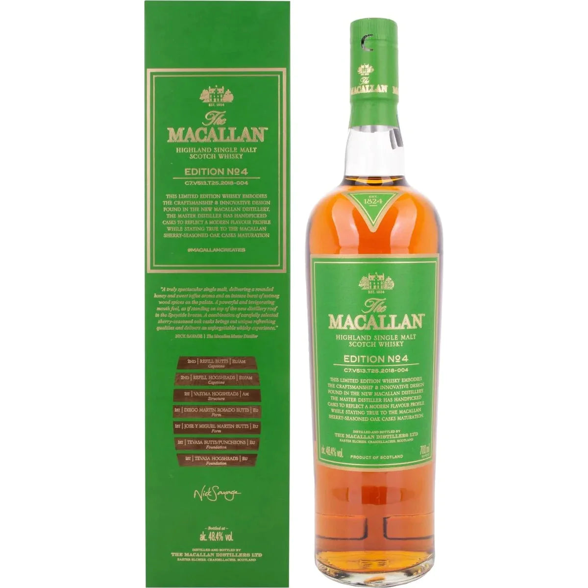 The Macallan EDITION N° 4 Highland Single Malt 48,4% Vol. 0,7l in Giftbox