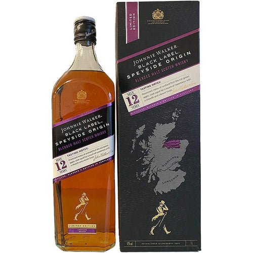 Johnnie Walker BLACK LABEL 12 Years Old SPEYSIDE ORIGIN Limited Edition 42% Vol. 1l in Giftbox