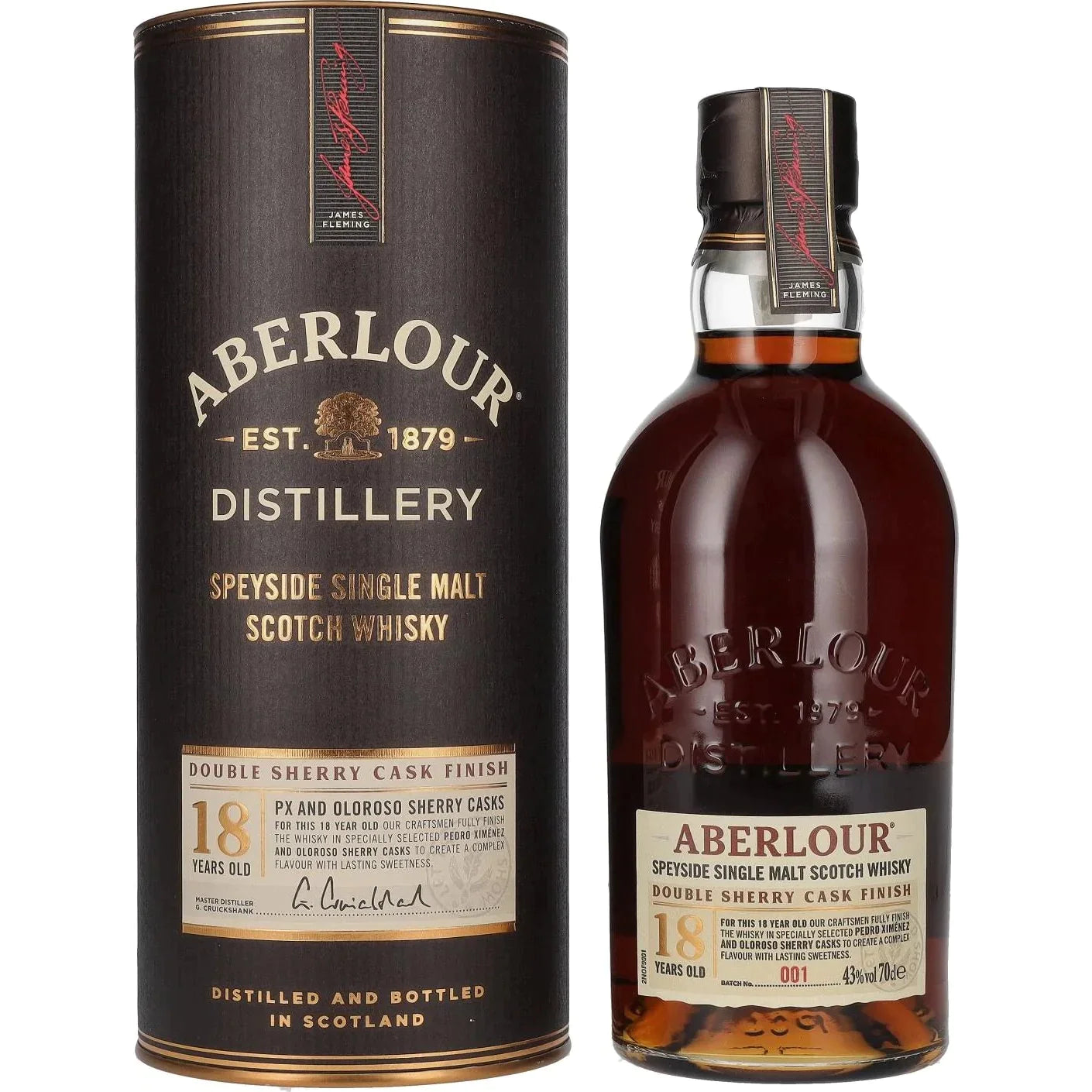 Aberlour 18 Years Old Double Sherry Cask Finish 43% Vol. 0,7l in Giftbox