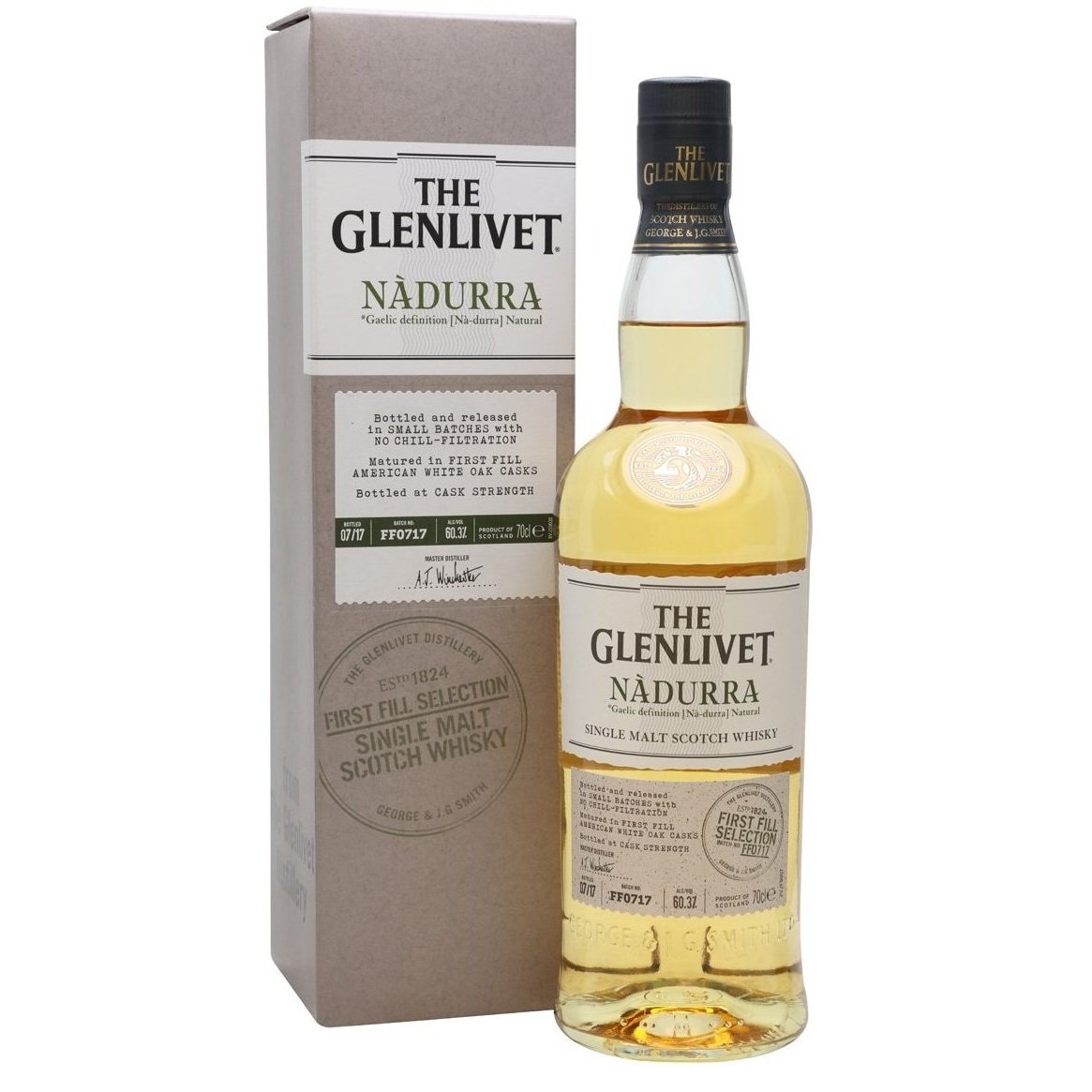 The Glenlivet NÀDURRA Batch FF0717 First Fill Selection 60,3% Vol. 0,7l in Giftbox