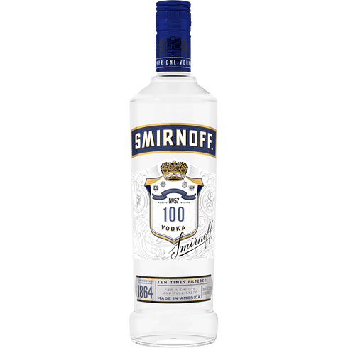 Smirnoff Triple Distilled 100 PROOF Vodka Blue Label 50% Vol. 1l