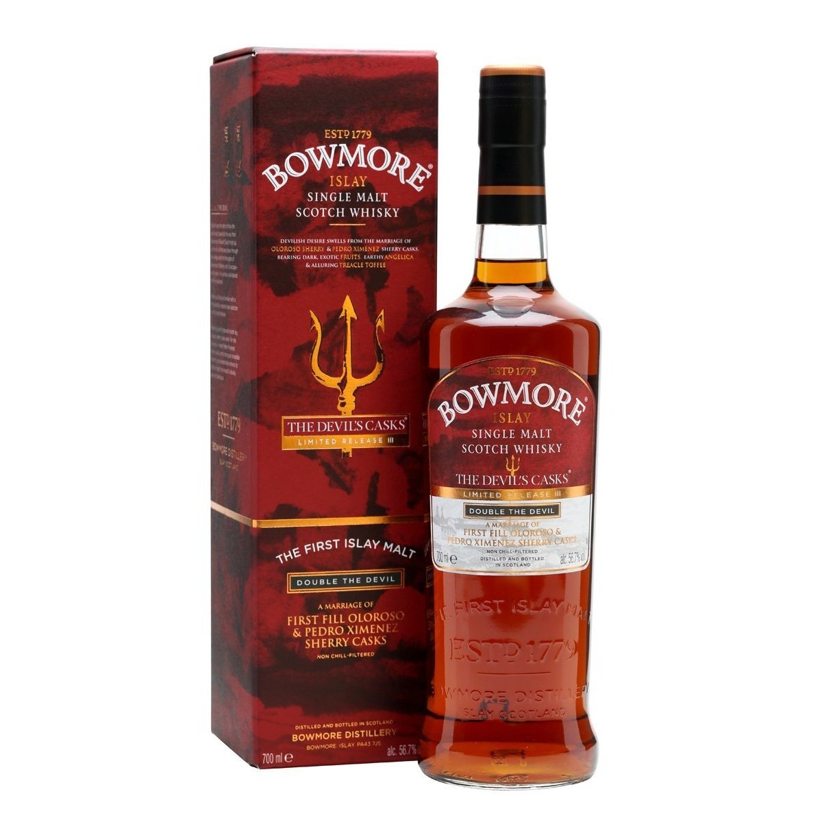 Bowmore THE DEVIL'S CASKS Double The Devil Limited Release III 56,7% Vol. 0,7l in Giftbox