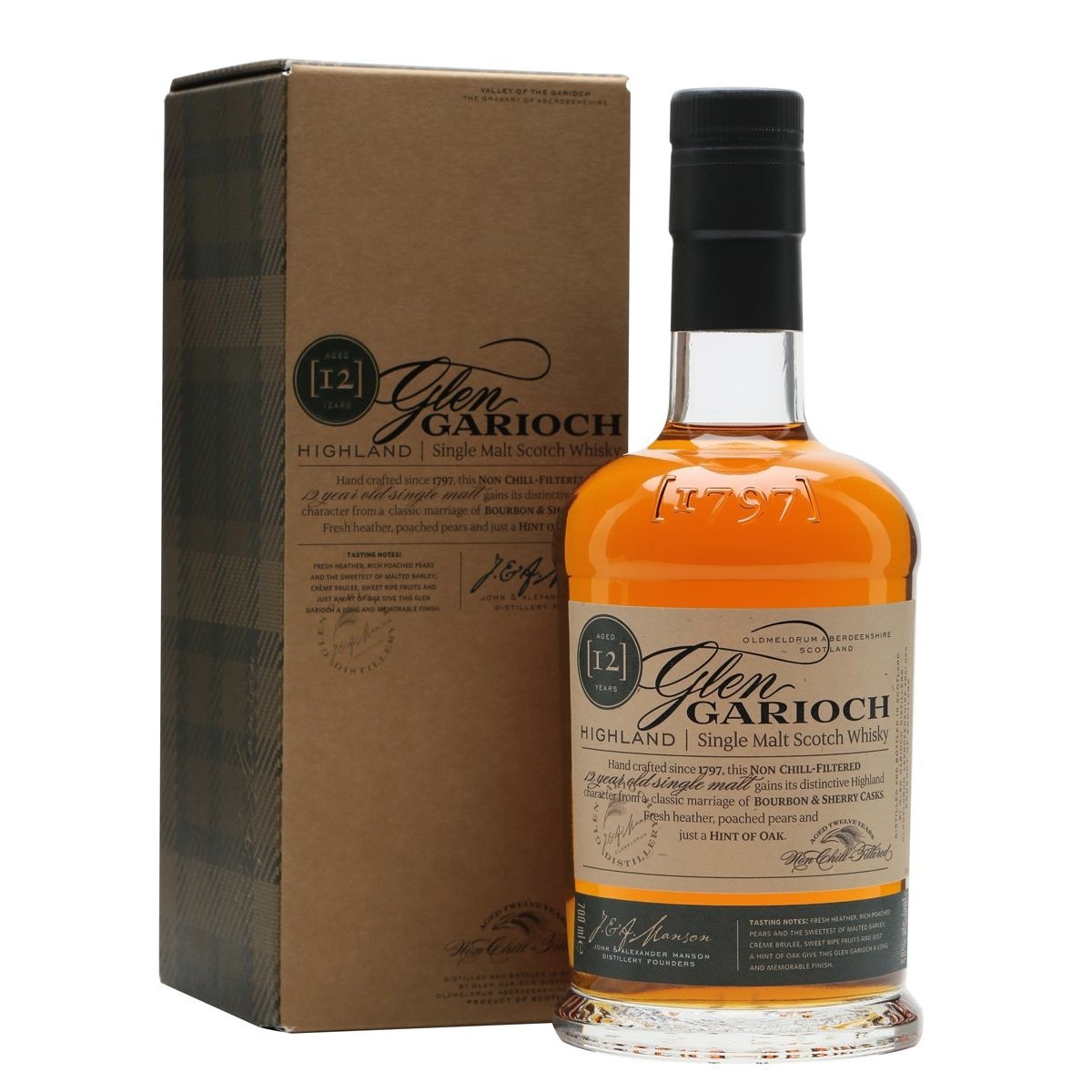 Glen Garioch 12 Years Old Highland Single Malt Scotch Whisky 48% Vol. 1l in Giftbox